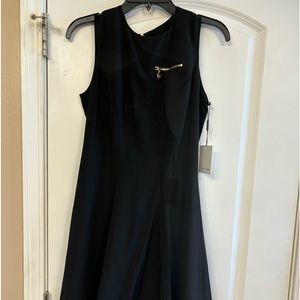 Black Calvin Klein flare bottom dress